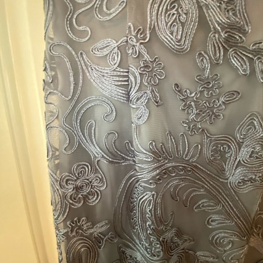 Js Collections Soutache Gray Size 4 Formal Dress … - image 3